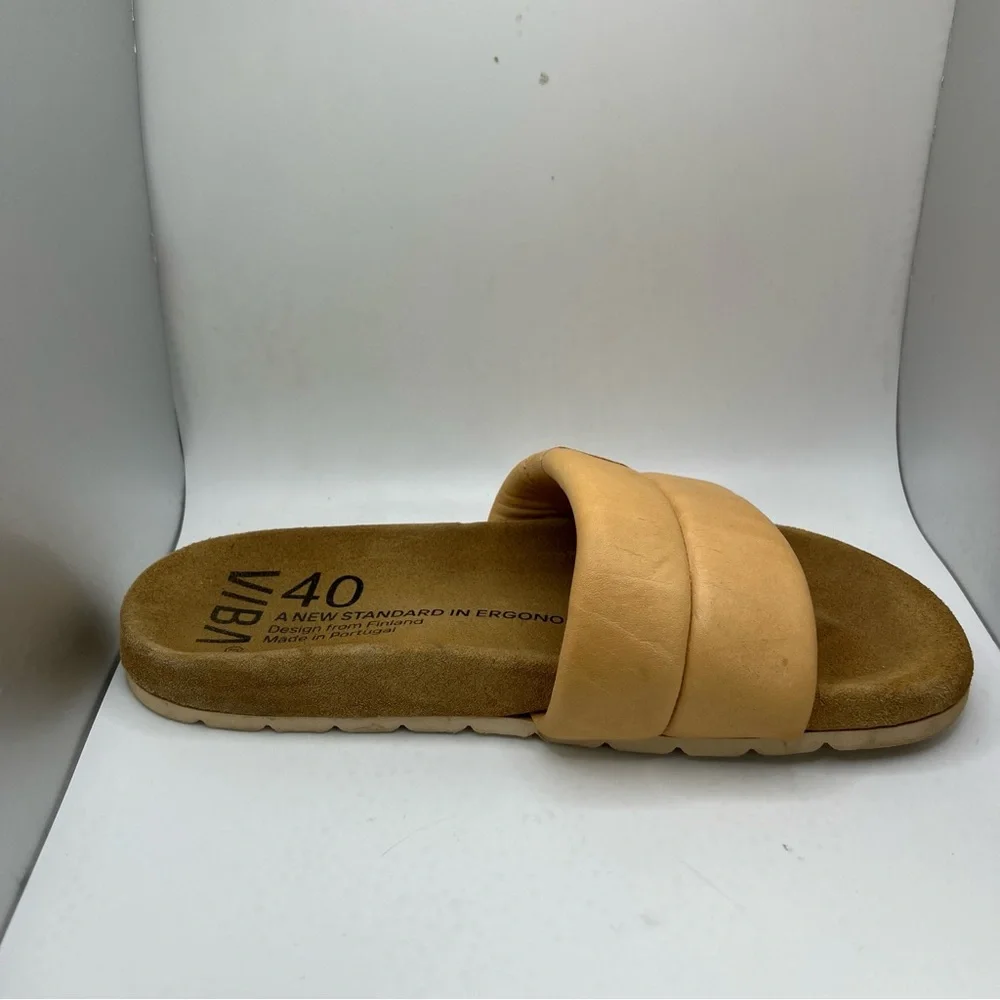 VIBA Padded Slide Sandals in Tan - Picture 8 of 10